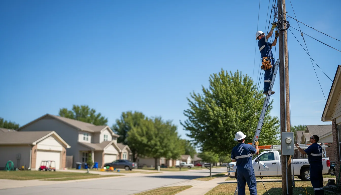 Residential electrician providing installation services in Grand Cane, LA